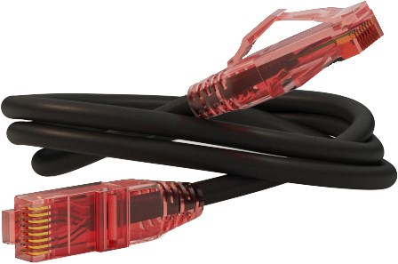 Кабель патч-корд U/UTP 5e кат. 5м Hyperline PC-LPM-UTP-RJ45-RJ45-C5e-5M-LSZH-BK 444308