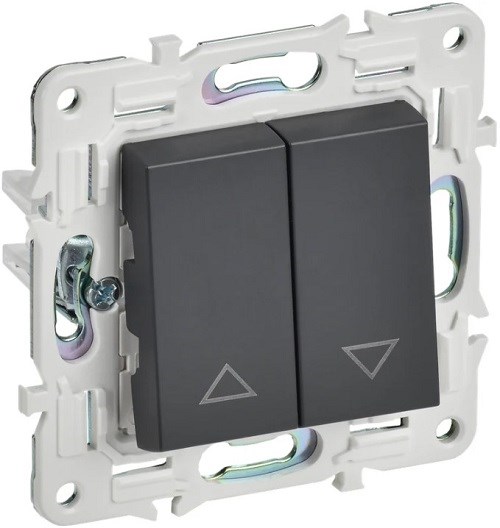 Выключатель двухклавишный для жалюзи IEK SK-V15-0-10-K48 1157955