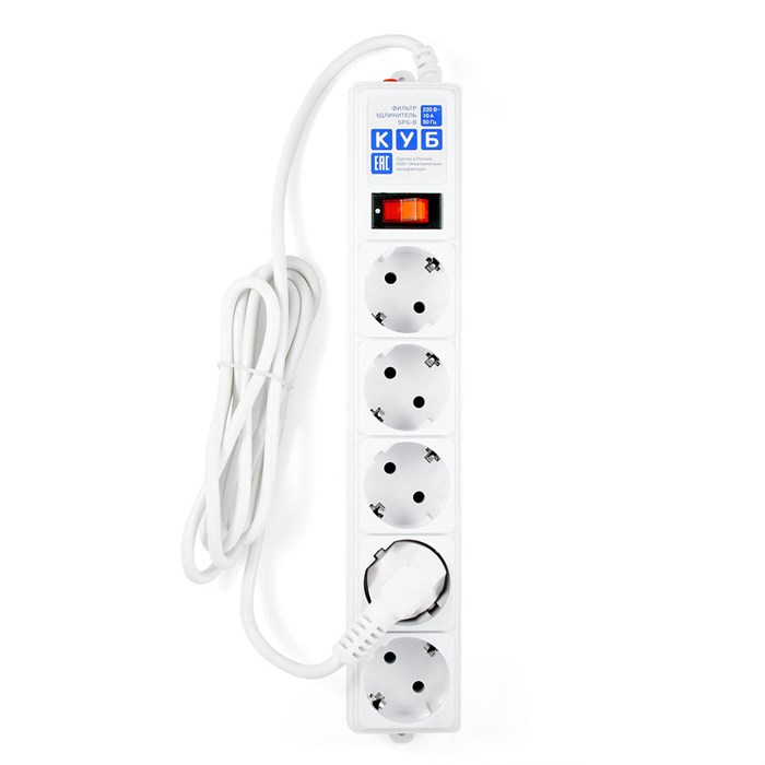 Сетевой фильтр  Power Cube SPG-B-6-WHITE 160149