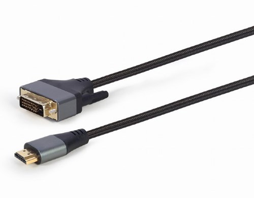 Кабель интерфейсный HDMI-DVI Cablexpert CC-HDMI-DVI-4K-6 873939