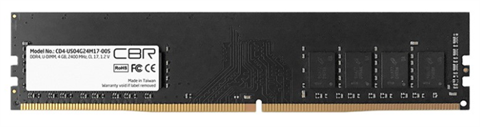 Модуль памяти DDR4 4GB CBR CD4-US04G24M17-00S 1001648