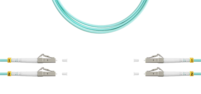 Патч-корд волоконно-оптический TELCORD ШОС-2x3.0-2LC/U(dx)-2LC/U(dx)-MM503-15м-LSZH-AQ 1078608