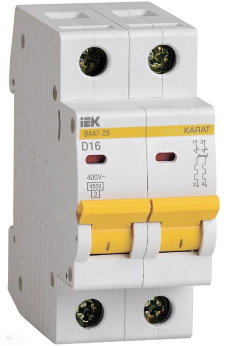 Автоматический выключатель  IEK MVA20-2-016-D 1147808