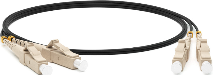 Патч-корд волоконно-оптический Hyperline FC-D2-50-LC/PR-LC/PR-H-3M-LSZH-BK 897382