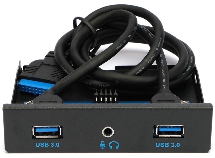 Планка  Gembird FP3.5-USB3-2A-HDA 1034757