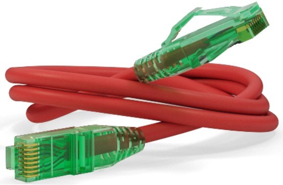 Кабель патч-корд U/UTP 6a кат. 1м Hyperline PC-LPM-UTP-RJ45-RJ45-C6a-1M-LSZH-RD 1013308