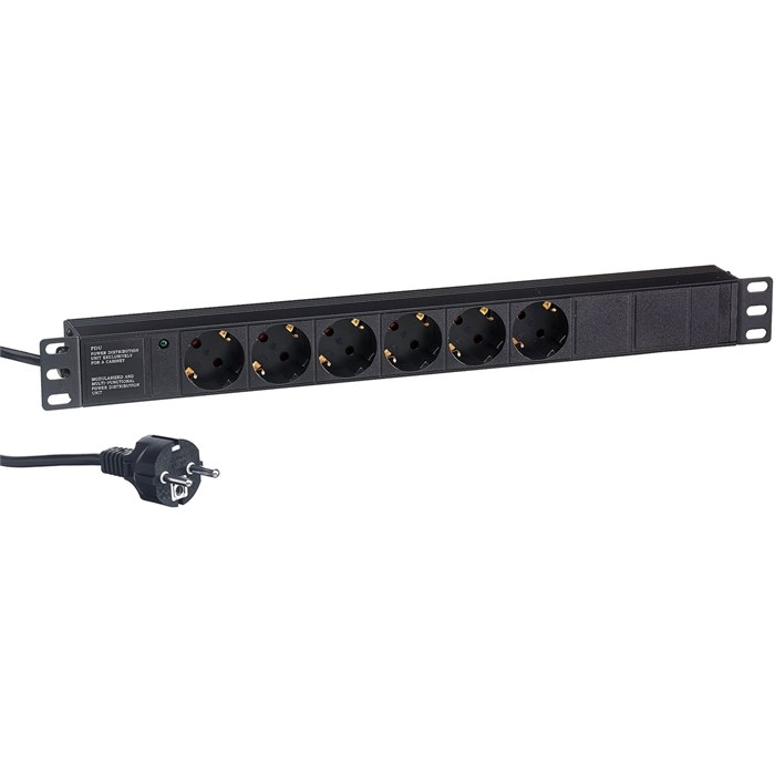 Блок розеток  Exegate ServerPro PDU-19H603 Al-6S-EU2.5CU 1041306
