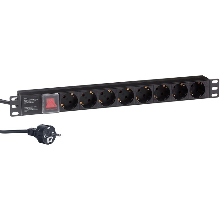 Блок розеток  Exegate ServerPro PDU-19H805 Al-8S-EU3CU-SW 1041321