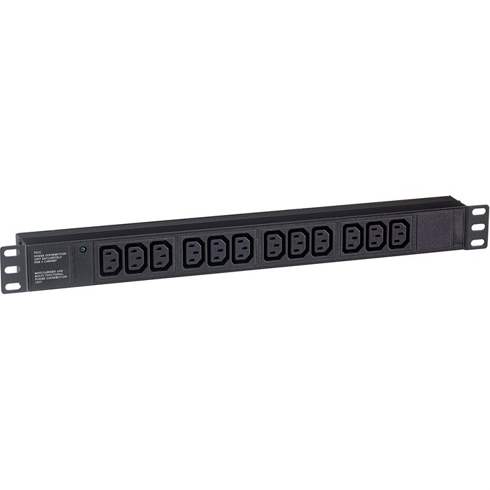 Блок розеток 19", 12 розеток Exegate ServerPro PDU-19H007 Al-12C13-C20 1041296