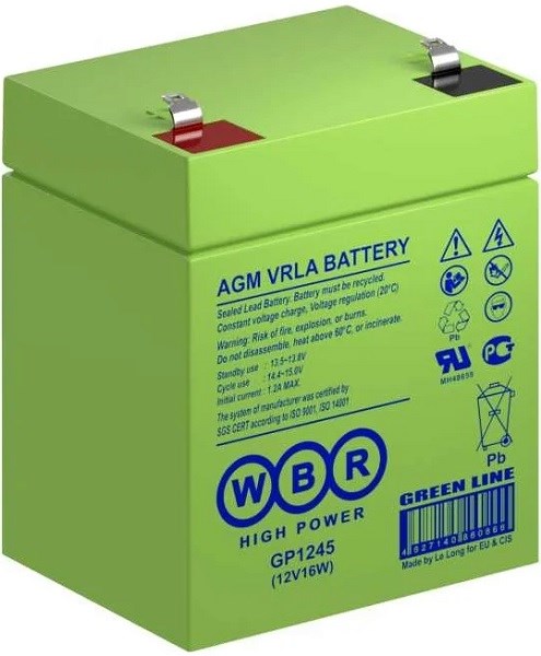 Аккумулятор  WBR GP1245 (12V16W) WBR 1186559