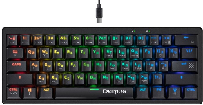 Клавиатура проводная Defender Deimos GK-303 RU 1099248