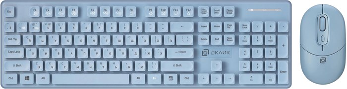 Клавиатура и мышь  Oklick S265W 1107775