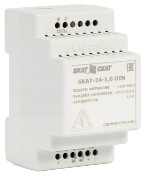 Источник бесперебойного питания  Бастион SKAT-24-1.0 DIN 850123