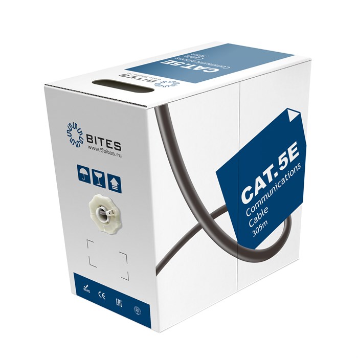 Кабель витая пара F/UTP 5e кат. 4 пары 5bites FS5505-305A 659731