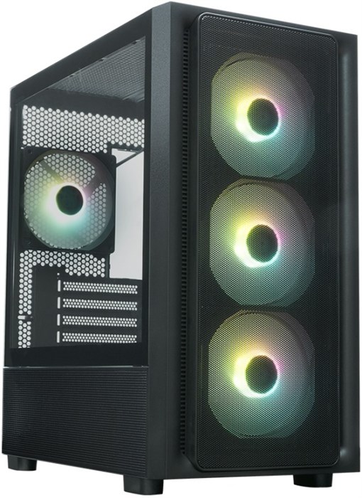 Корпус mATX Xastra A411M 4ARGB-FC Black 1235240