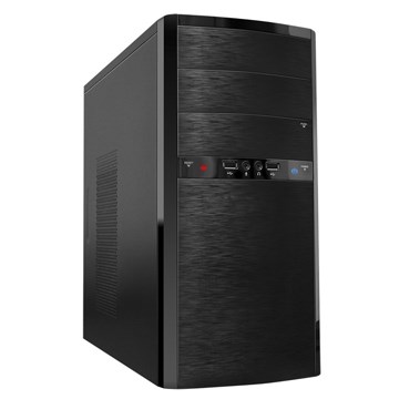 Корпус mATX Powerman ES722BK USB2.0 400W 580827