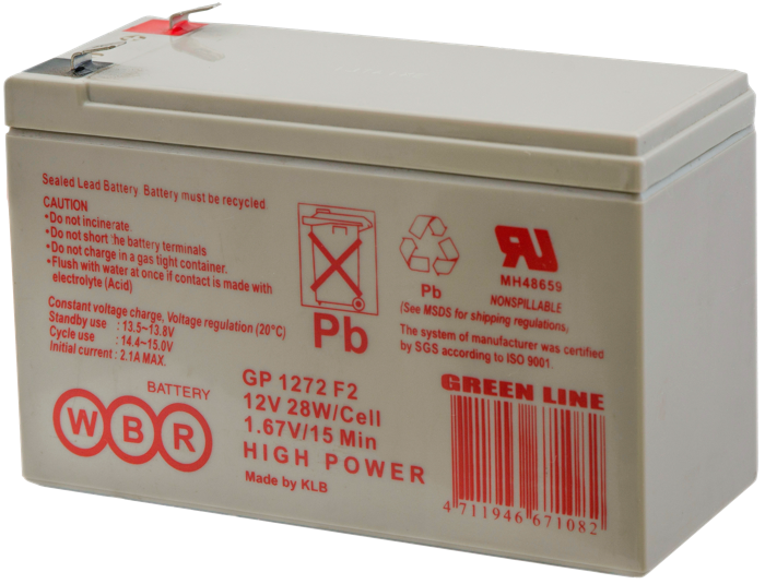 Батарея  WBR GP1272 F2 (28W) WBR 853648