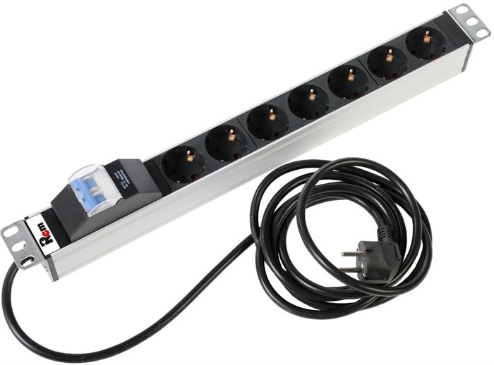 Блок розеток 19", 7 розеток ЦМО R-16-7S-A-440-3 419349