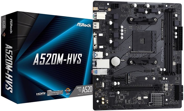 Материнская плата mATX ASRock A520M-HVS 792661
