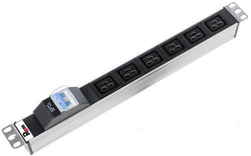 Блок розеток 19", 6 розеток ЦМО R-16-6C19-A-440-K 650645