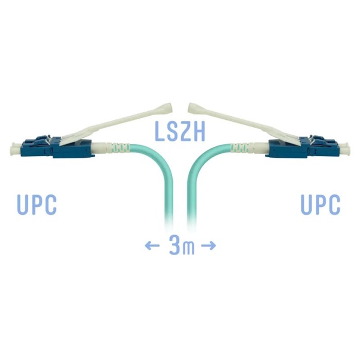 Кабель патч-корд волоконно-оптический SNR SNR-PC-LC/UPC-MM-DPX-HD-3m (2,0) 1164801