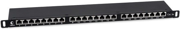 Патч-панель  Cabeus PLHD-24-Cat.5e-SH-Dual-0,5U 728376