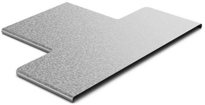 Крышка на симметричный переходник  Ostec КРПЦ-400х200-0,7-СЦ 915010