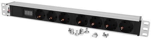 Блок розеток 19", 7 розеток ЦМО R-32-7S-Am-440-K 650658