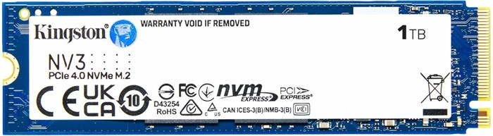 Накопитель SSD M.2 2280 Kingston SNV3S/1000G 1024 ГБ 1120486