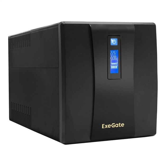 Источник бесперебойного питания  Exegate SpecialPro Smart LLB-1500.LCD.AVR.EURO.RJ.USB 890534