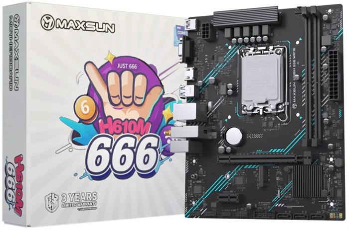 Материнская плата mATX MAXSUN MS-H610M 666 WIFI 1229771