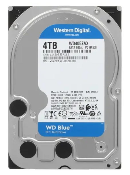 Жесткий диск 4TB SATA 6Gb/s Western Digital WD40EZAX 1057914