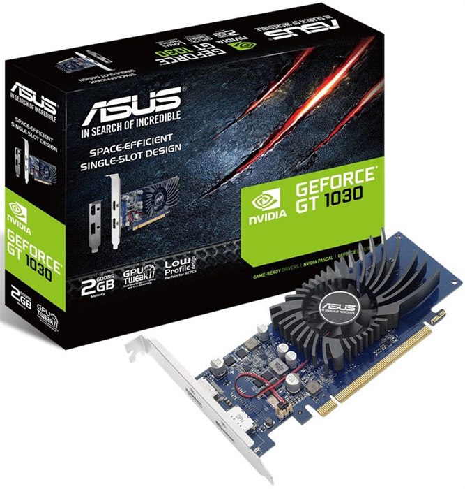 Видеокарта ASUS GeForce GT 1030 (GT1030-2G-BRK) 610629