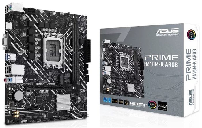 Материнская плата mATX ASUS PRIME H610M-K ARGB 1052264
