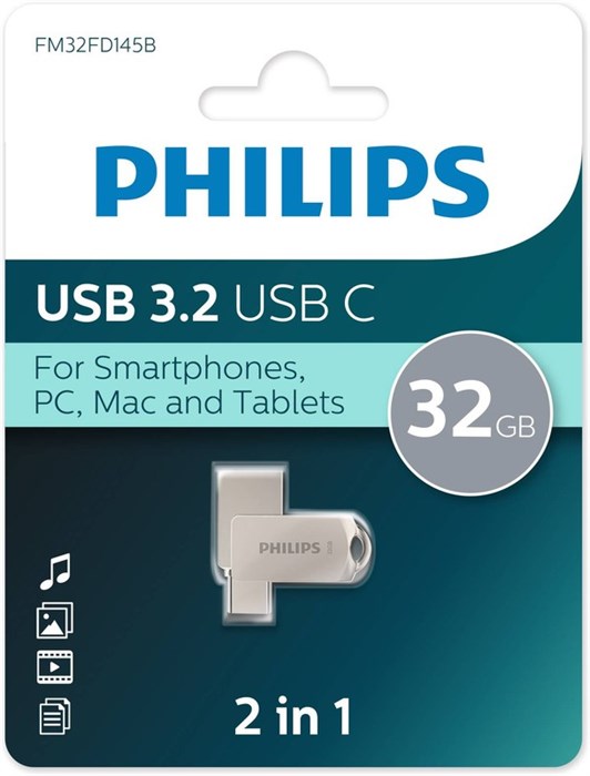 Накопитель USB 3.2 32GB Philips FM32FD145B/97 1115253