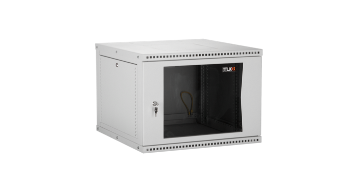 Шкаф настенный 19", 9U TLK TWI-096045-R-P-GY 728914