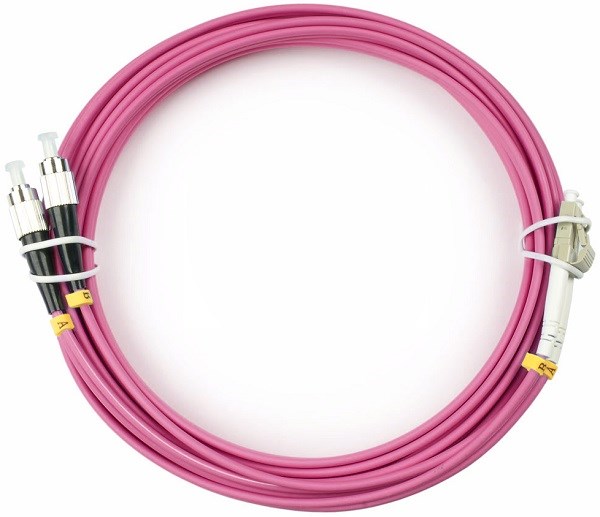 Патч-корд волоконно-оптический Cabeus FOP-50-OM4-LC-FC-15m 728626