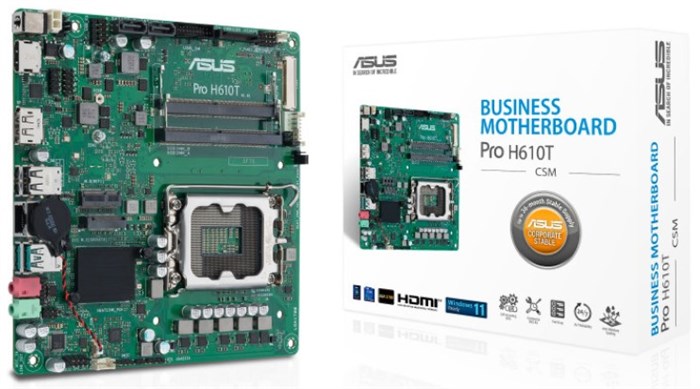 Материнская плата mini-ITX ASUS PRO H610T-CSM 1052257