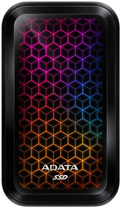 Внешний SSD USB 3.2 Gen 2 Type-C ADATA ASE770G-2TU32G2-CBK 2048 ГБ 1046561