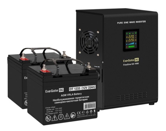 Комплект  Exegate FineSine SX-1000.LCD.AVR.2SH 1118384