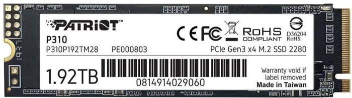Накопитель SSD M.2 2280 Patriot Memory P310 1920 ГБ 1197367