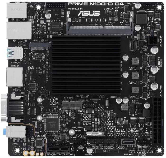 Материнская плата mini-ITX ASUS PRIME N100I-D D4-CSM 1057628