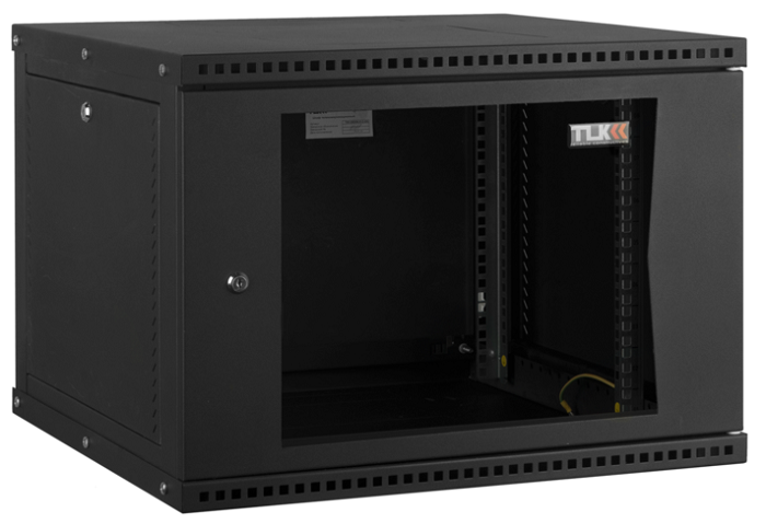 Шкаф настенный 19", 12U TLK TWI-126060-R-G-BK 791690
