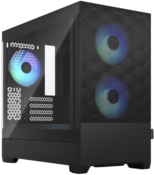 Корпус mATX Fractal Design Pop Mini Air RGB Black TG Clear Tint 969608