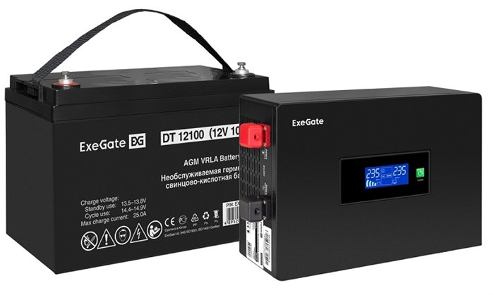 Комплект  Exegate IdealSine SR-600.LCD.2SH 1118300