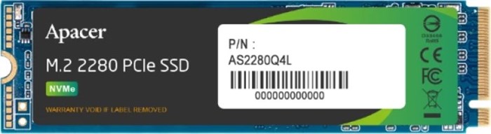 Накопитель SSD M.2 2280 Apacer AP256GAS2280Q4L-1 256 ГБ 1186355