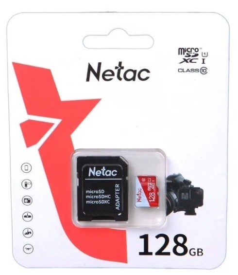 Карта памяти MicroSDXC 128GB Netac NT02P500ECO-128G-R 1029704