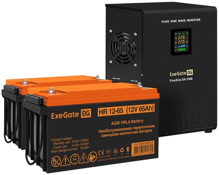 Комплект  Exegate FineSine SX-1500.LCD.AVR.2SH 1191586