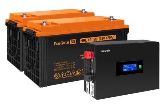 Комплект  Exegate IdealSine SR-1500.LCD.2SH 1118340