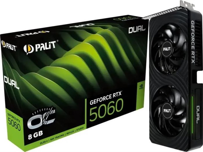 Видеокарта Palit GeForce RTX 5060 DUAL OC (NE75060S19P1-GB2063D) 1206895